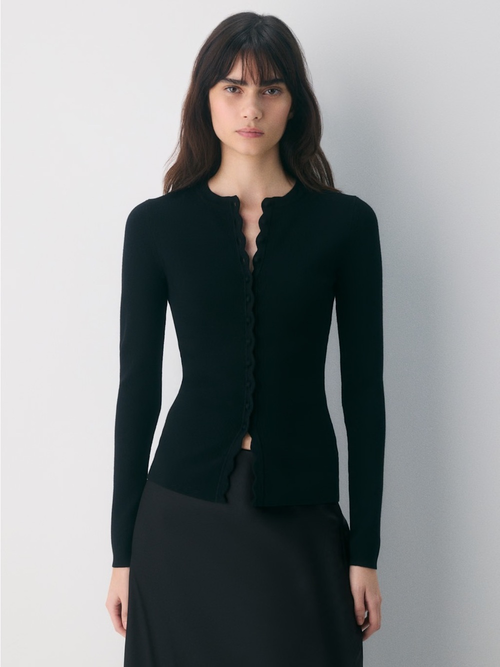 NWT - Aritzia Wilfred Shelly Cardigan - Wonder Yarn - Size 2XS - Black
